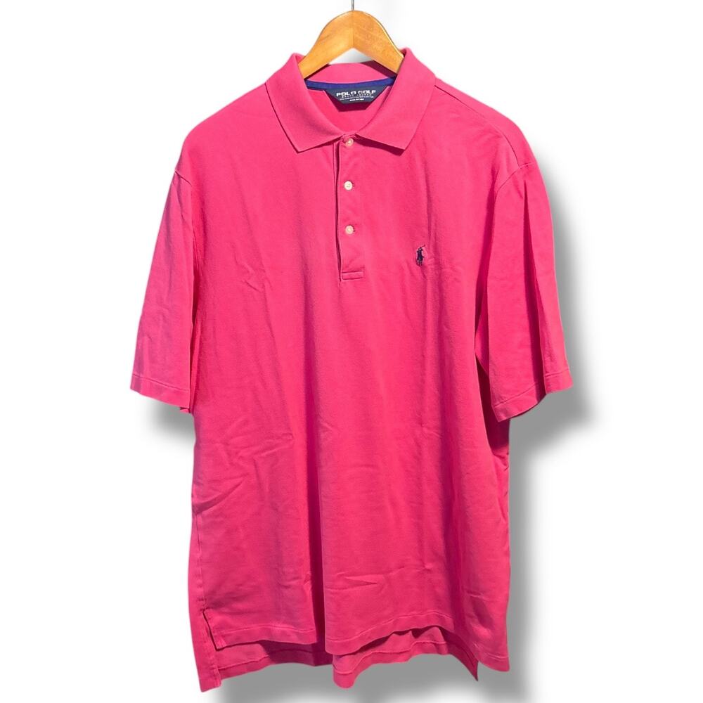 Vintage 90s POLO Golf Ralph Lauren Pink Large